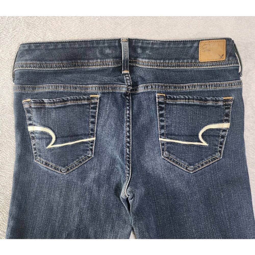 American Eagle Original Boot Cut Jeans Medium Wash Low Rise Women's Size 10 - Picture 4 of 10